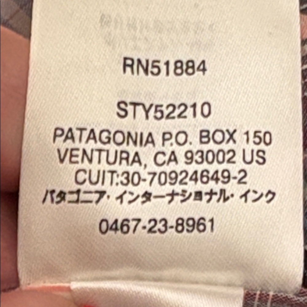 Patagonia work wear lightweight Multicolor Plaid Shirt size L - Picture 7 of 7